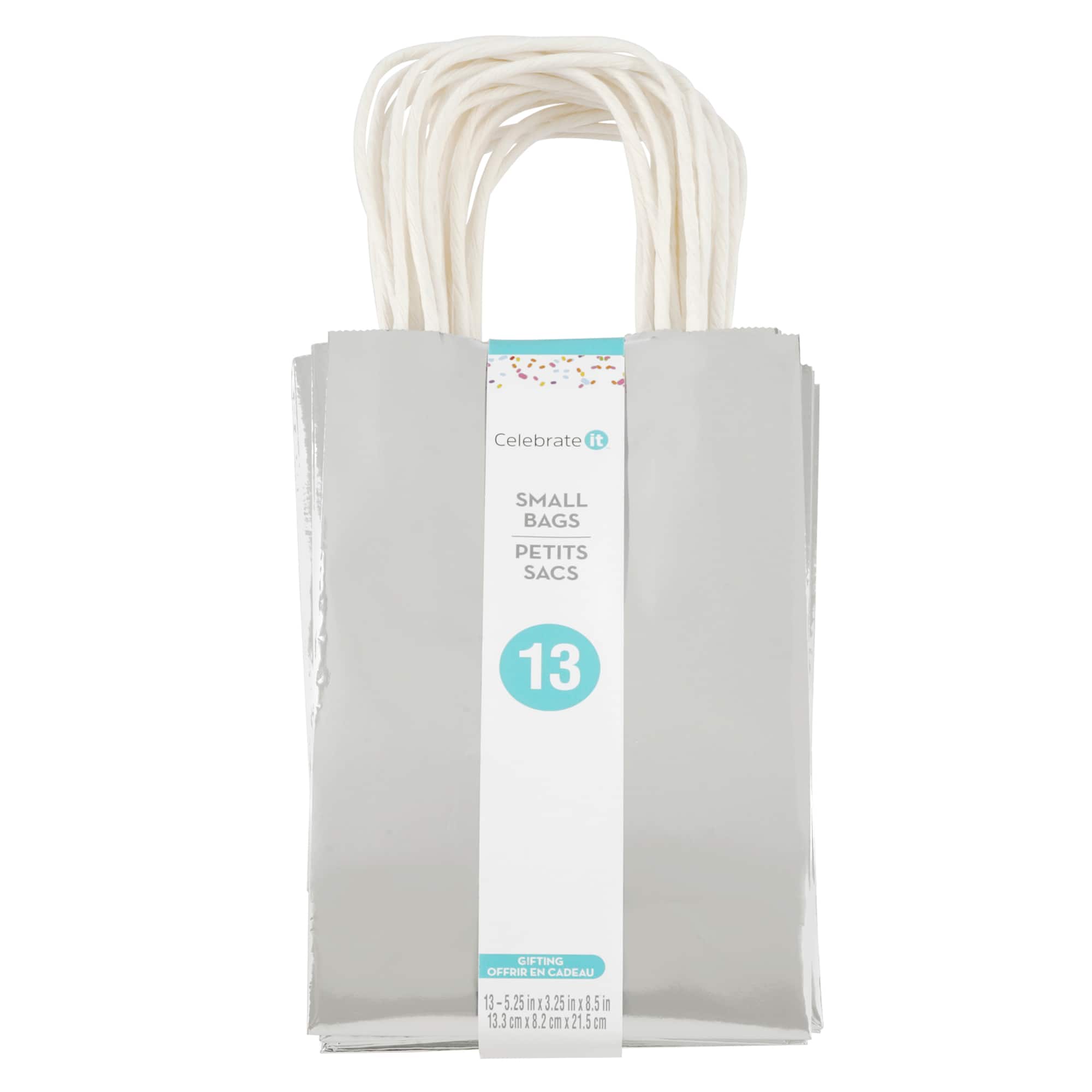 6 Packs: 13 ct. (78 total) Silver Gift Bag Value Pack by Celebrate It